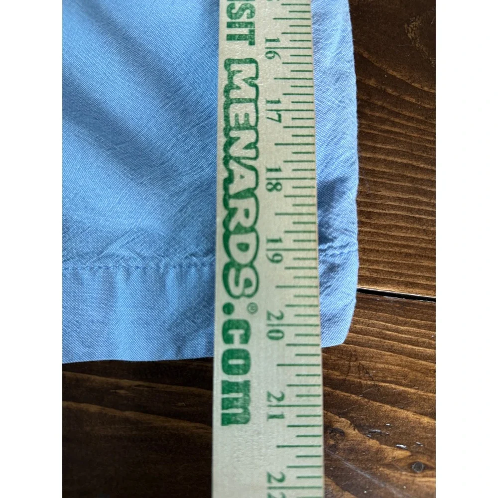 Le Tigre Mens Light Blue Flat Front‎ Shorts Size 40 Chambray Oxford RN 69016